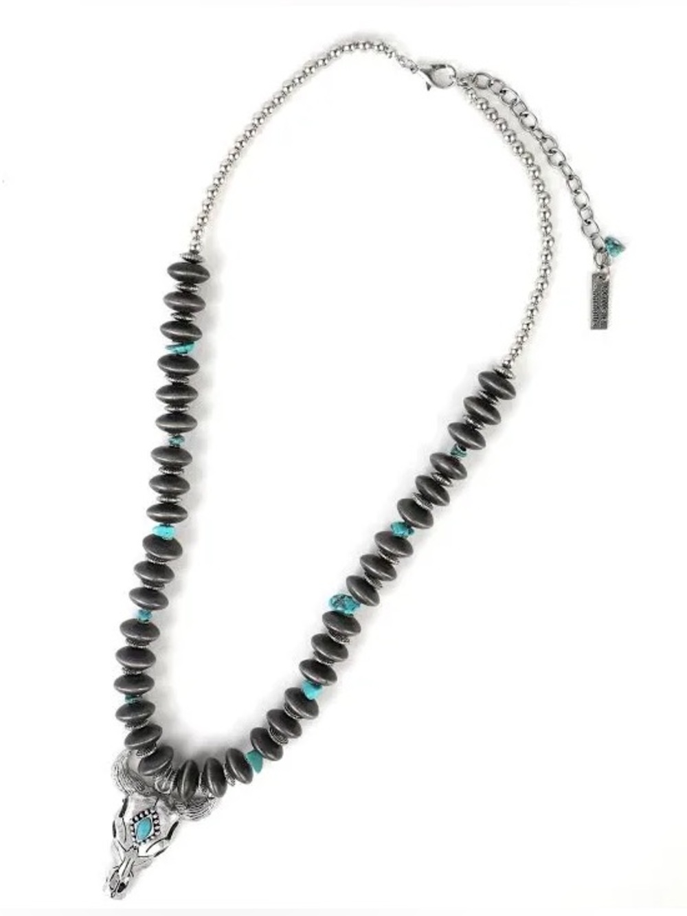 Cowboy Confetti Lonesome Valley Necklace with Turquoise Accents